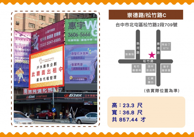 台中市 北屯區 松竹路 崇德路口